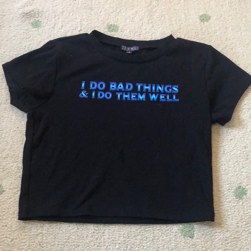 Graphic tee cropped